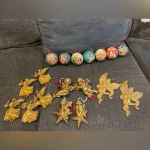 Assortment of angel ornaments